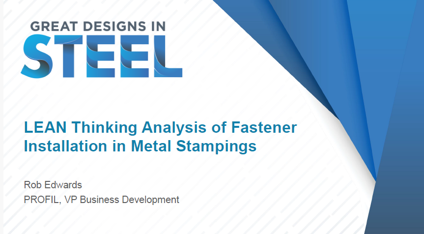 [Presentation Thumbnail: Lean Thinking Analysis Of Fastener Installation in Metal Stampings]