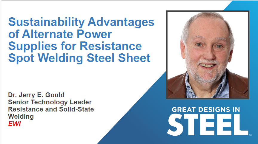[Presentation Thumbnail: Sustainability Advantages Of Alternate Power Supplies For Resistance Spot Welding Steel Sheet]