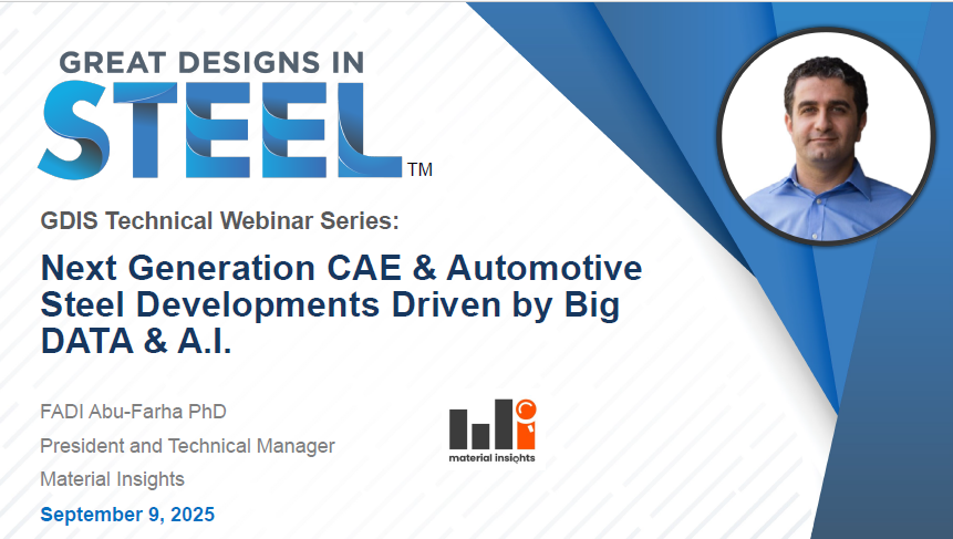 [Presentation Thumbnail: GDIS Technical Webinar: Towards Next Generation CAE and Automotive Steel Developments Driven by Big Data and A.I.]