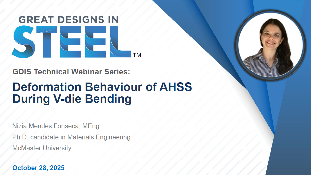 [Presentation Thumbnail: GDIS Technical Webinar: Deformation Behaviour of AHSS During V-Die Bending]